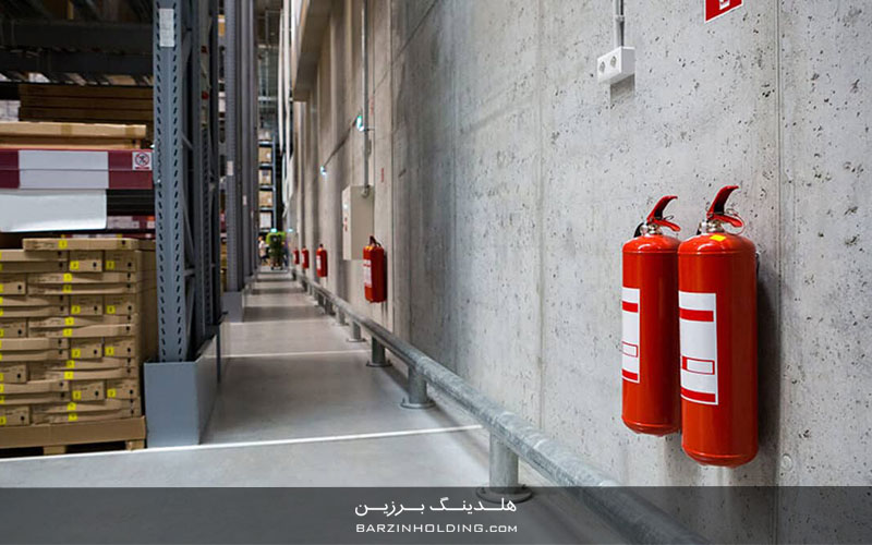 تاییدیه آتش نشانی انبار